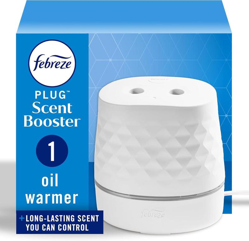 Febreze Plug Scent Booster - Oil Diffuser for Continuous Freshness, Compatible with Plug-In Refills