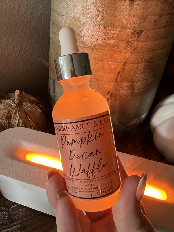 Pumpkin Pecan Waffle Scented Diffuser Oil 2oz. Ambri-ance Product. non-Toxic Home Fragrance