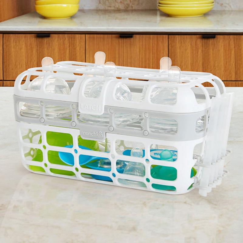 High Capacity Baby Bottles and Accessories Dishwasher Basket, Gray