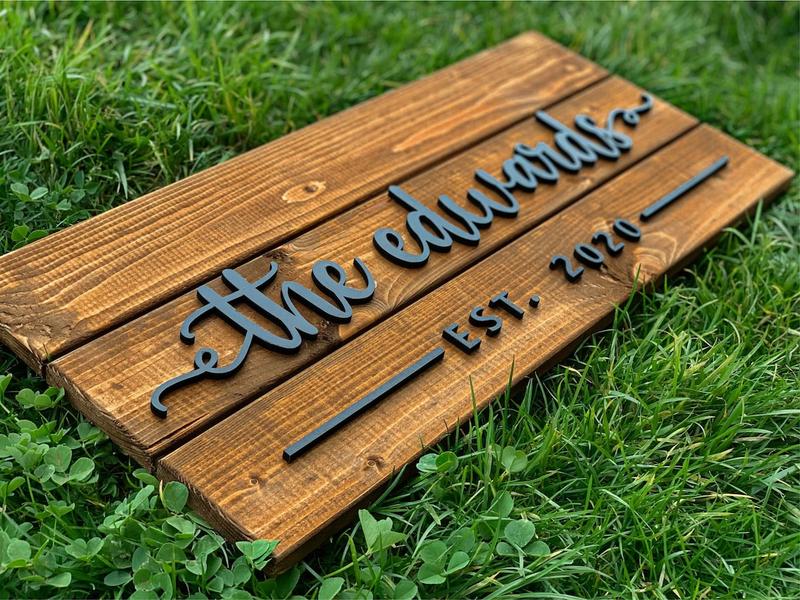 Custom Wood Sign | Personalized Family Name Sign | Last Name Pallet Sign | Wedding Gift | Home Wall Decor | Anniversary Gift