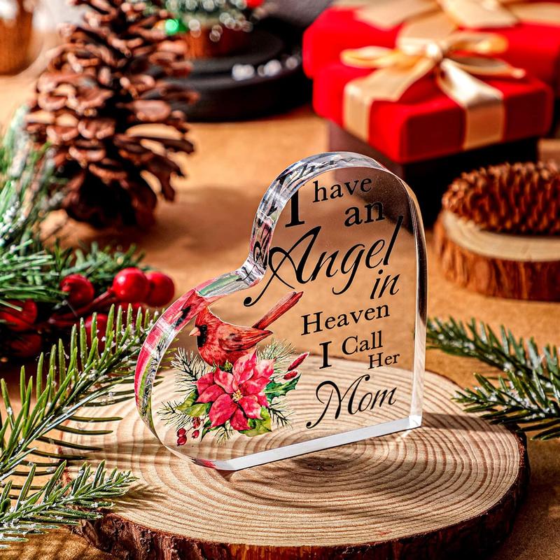 Red Cardinal Christmas Gifts Sympathy Bereavement Gift Mom in Heaven Christmas Memorial Gifts for Loss of Mom In Memory Gift Christmas in Heaven Remembrance Gifts