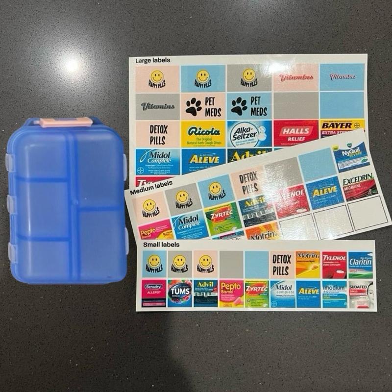 Mini stickers & storage container