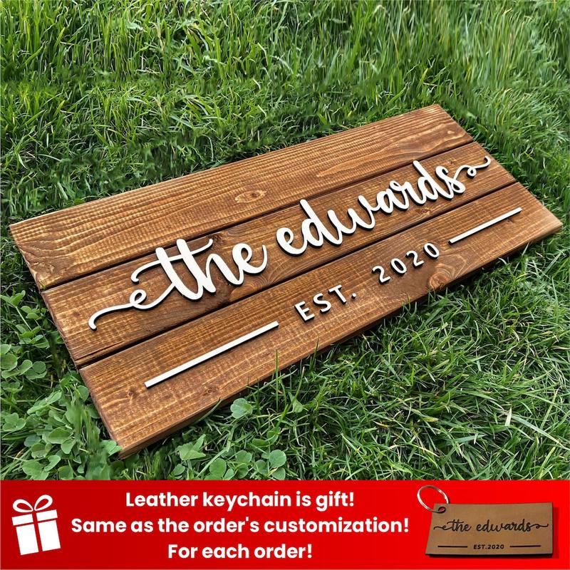 Custom Wood Sign | Personalized Family Name Sign | Last Name Pallet Sign | Wedding Gift | Home Wall Decor | Anniversary Gift