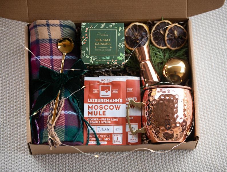 Christmas Gift Box, Gift Box for Him Coffee Lover Gift Appreciation Gift Thank you gift Cozy Gift Self Care Box For Women, Care Package for Her Gift Box For Her