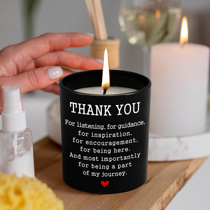 Thank You Gifts for Women, Teacher - Christmas, Birthday Gifts for Mom, Dad, Teacher Appreciation Gifts, Inspirational Gifts for Friends, Boss, Coworker - Vanilla Lavender Scented Candle 10oz Decor Room