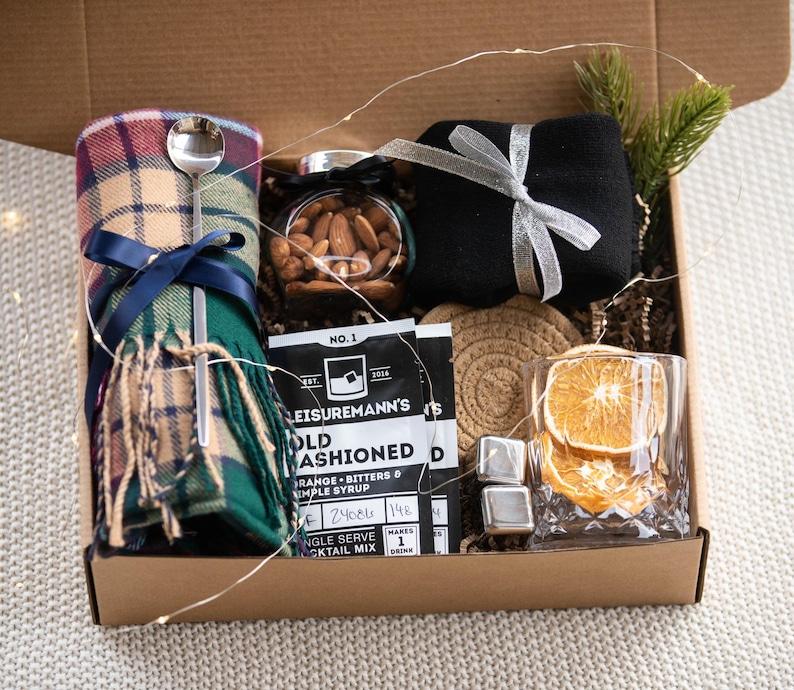 Christmas Gift Box, Gift Box for Him Coffee Lover Gift Appreciation Gift Thank you gift Cozy Gift Self Care Box For Women, Care Package for Her Gift Box For Her