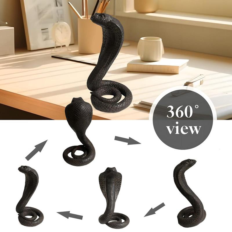 WILLOW TREE Cobra Statue Decoration, Resin Craft Gift, Home Decoration Collectible, Indoor Table Decoration Suitable for Holidays