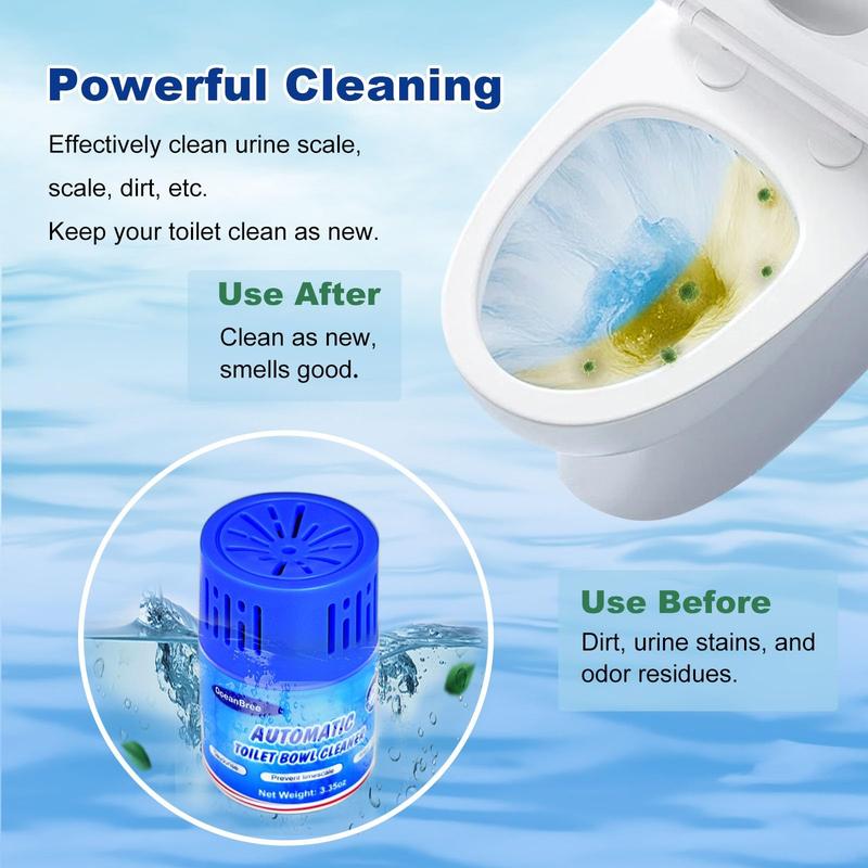 Premium Automatic Toilet Bowl Cleaner Easy-To-Use Long-Lasting Bathroom Toilet Tank Cleaner in Large-capacity Bottles Up to 9 Months Capacity Powerful Cleaning