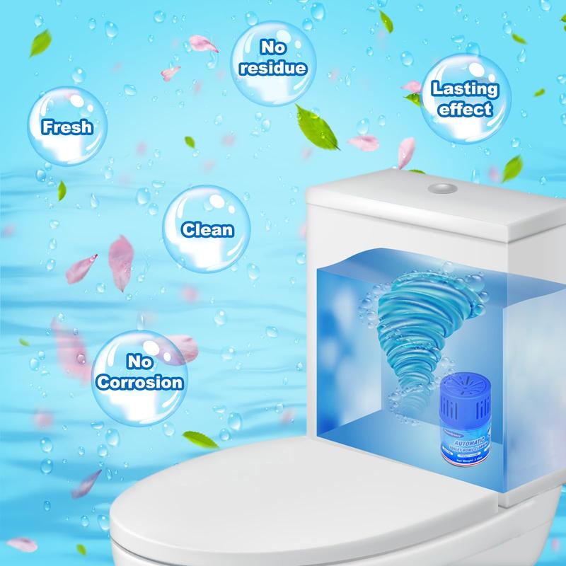 Premium Automatic Toilet Bowl Cleaner Easy-To-Use Long-Lasting Bathroom Toilet Tank Cleaner in Large-capacity Bottles Up to 9 Months Capacity Powerful Cleaning