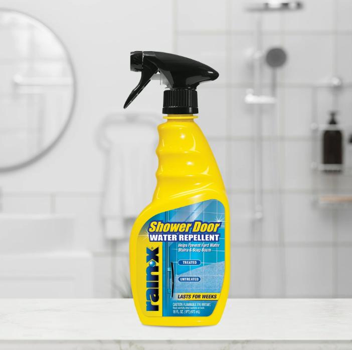 Rain-X Shower Door Water Repellent, Glass Cleaner 16 fl. oz. - 630023 Household Cloth Towel