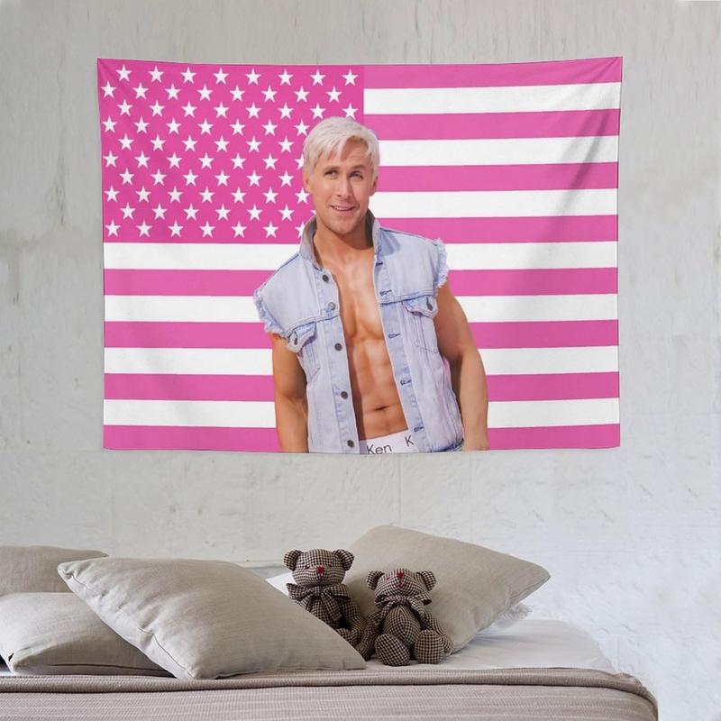 GHGDFSD Ryan Star Gosling Tapestry National Flag Poster Dormitory Bedroom Funny Tapestry Indoor And Outdoor Decorative Wall Fashion Art Home