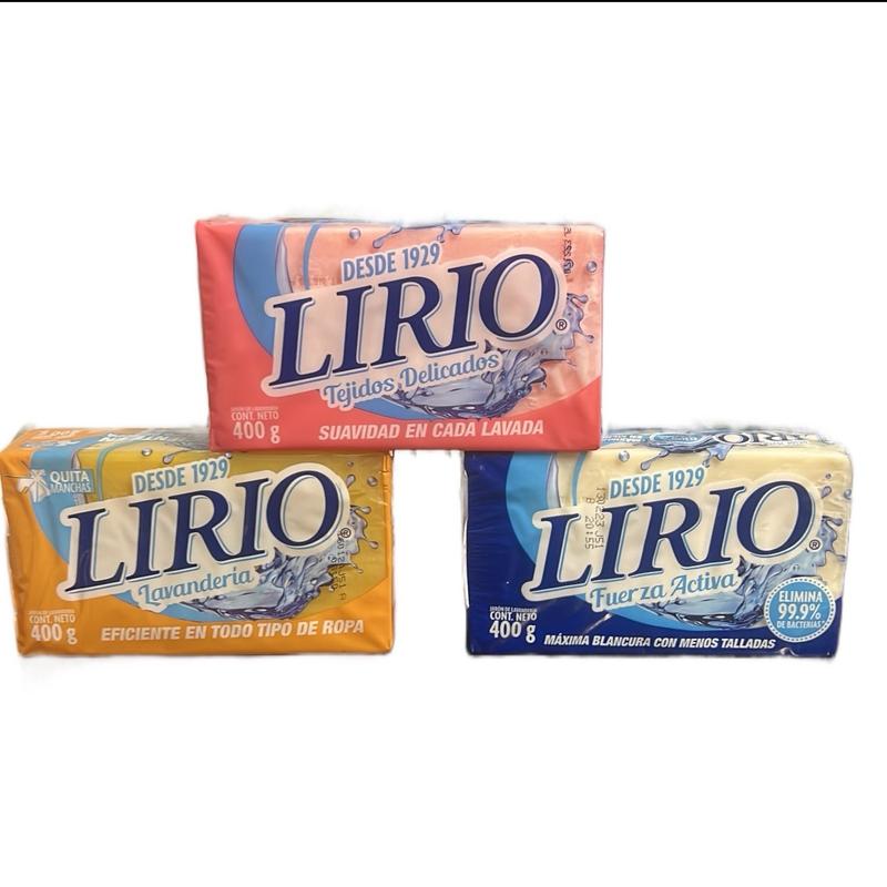 Lirio Laundry Bar Soap 400 gm - Single Bar for Effective Cleaning Power