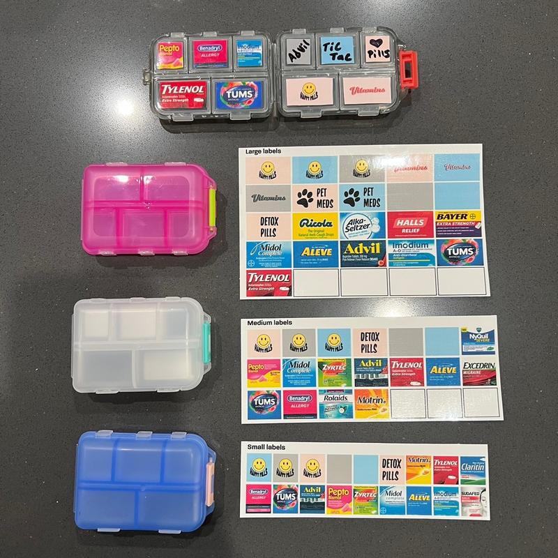 Mini stickers & storage container