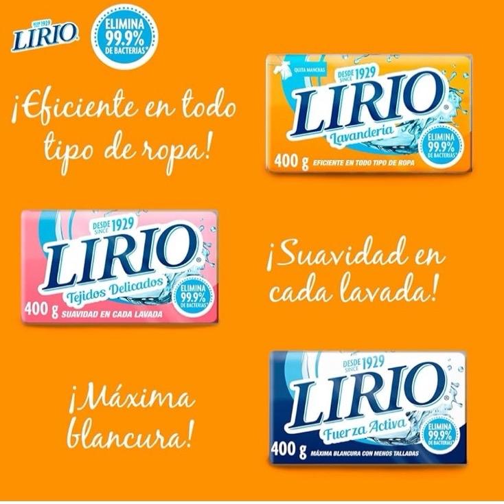 Lirio Laundry Bar Soap 400 gm - Single Bar for Effective Cleaning Power