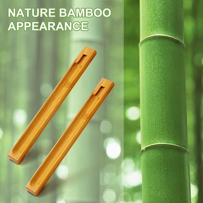 Bamboo Wood Incense Holder for Sticks with Adjustable Angle, Incense Burner with Ash Catcher, 9.8 Inches Light Nature Room Perfume Aroma Fragrance Freshener Scented Scent