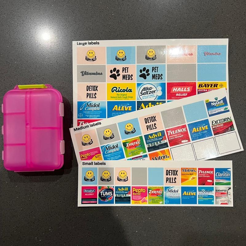 Mini stickers & storage container