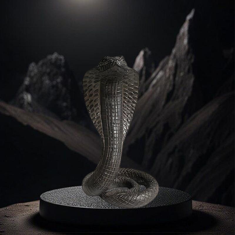 WILLOW TREE Cobra Statue Decoration, Resin Craft Gift, Home Decoration Collectible, Indoor Table Decoration Suitable for Holidays