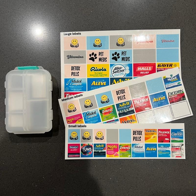 Mini stickers & storage container