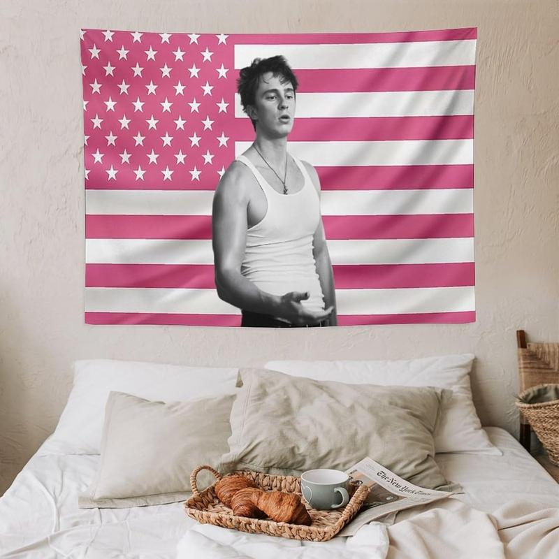 Drew American Stars Tapestry Rafe Stars Cameron Flag Tapestry Suitable for College Dormitory Bedroom Living Room Office Party Decoration Gift Starkey