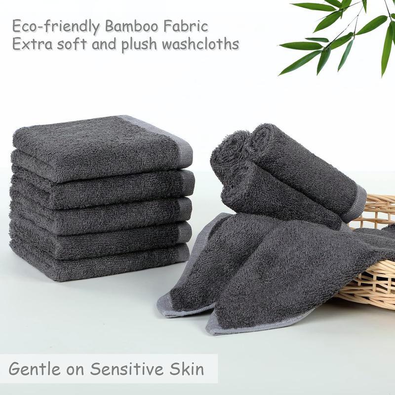 10 pack luxury washcloths towel set-10 ''x 10''! Ideal for hotels, hotels and more. Multi-purpose fingertip towels & face cloths.