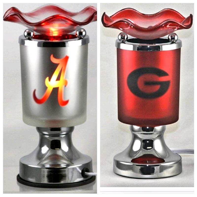 Sports Inspired Electric Touch Fragrance Burner! Tart & Wax Warmer! Bulldogs! New Orleans Saints! Alabama