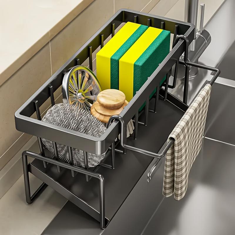 Kitchen Sink Organizer, Space Saving Sponge Soap Brush Cloth Storage Rack, Kitchen Sink Storage Rack, Kitchen Organizer