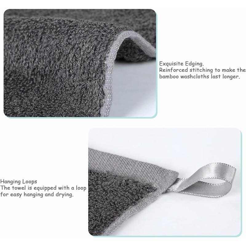 10 pack luxury washcloths towel set-10 ''x 10''! Ideal for hotels, hotels and more. Multi-purpose fingertip towels & face cloths.