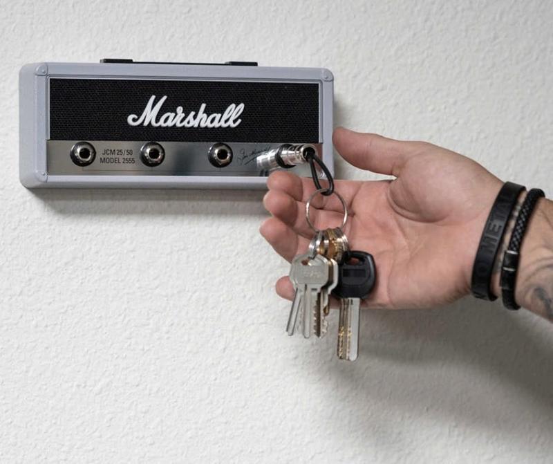 Marshall Vintage Guitar-Inspired Key Holder - Wall-Mounted Key Rack for Home Decor with Realistic Amp Design