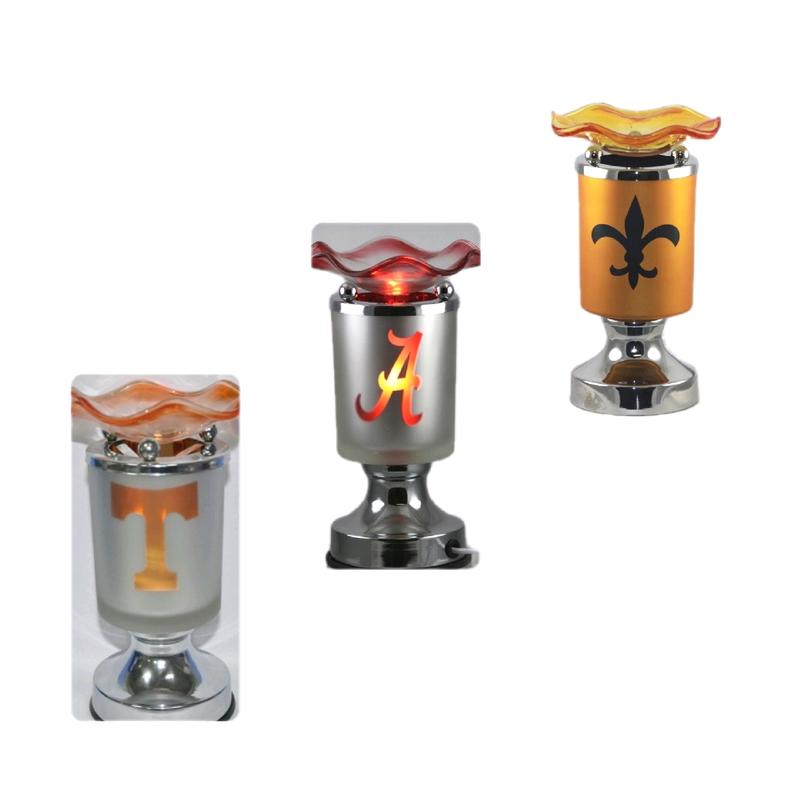 Sports Inspired Electric Touch Fragrance Burner! Tart & Wax Warmer! Bulldogs! New Orleans Saints! Alabama