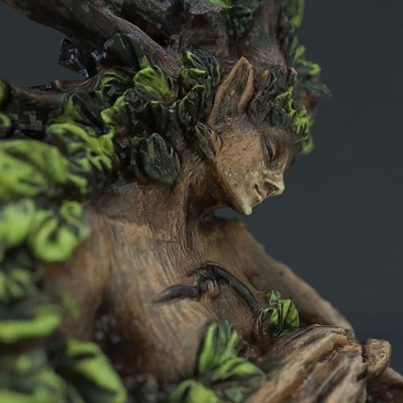 Forest Goddess Statue Nature Queen Resin Sculpture Creative Desktop Ornaments Garden Decoration Simulation Figure Artifact