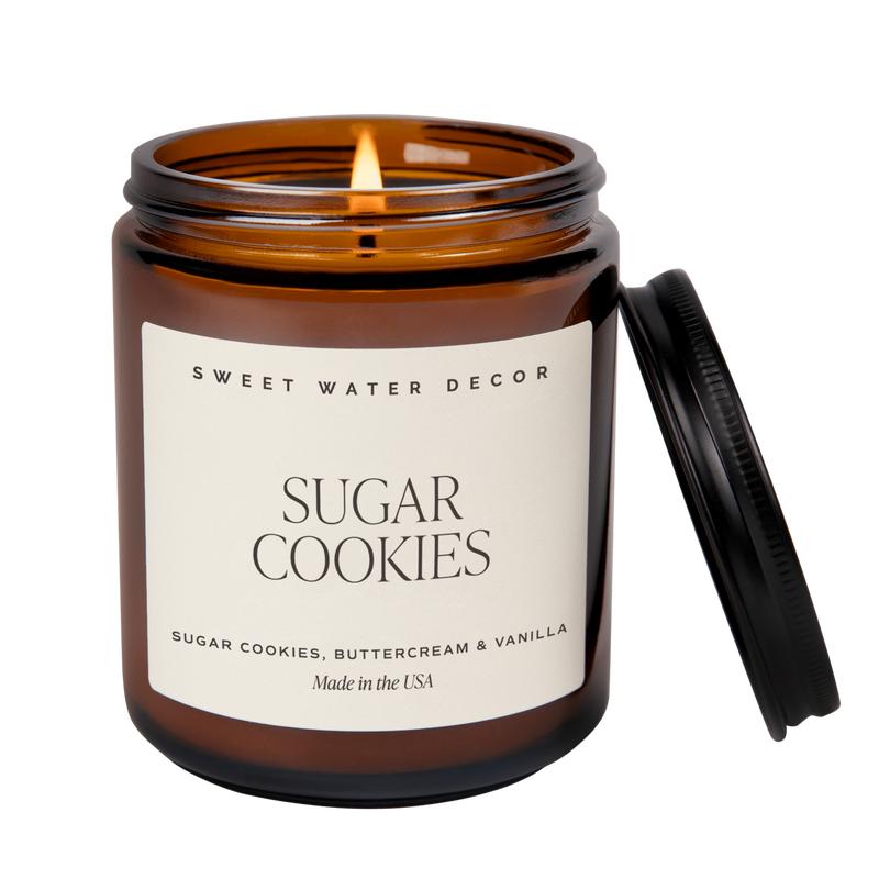 Sugar Cookies Soy Candle - Amber Jar - 9 oz