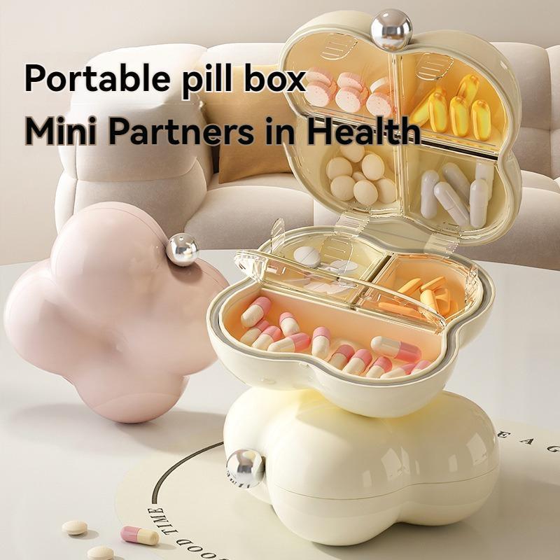 Portable Pill Storage Box, 1 Count Multi-grid Pill Organizer, Dustproof Pill Storage Box for Travel & Daily Use, Home Accessories