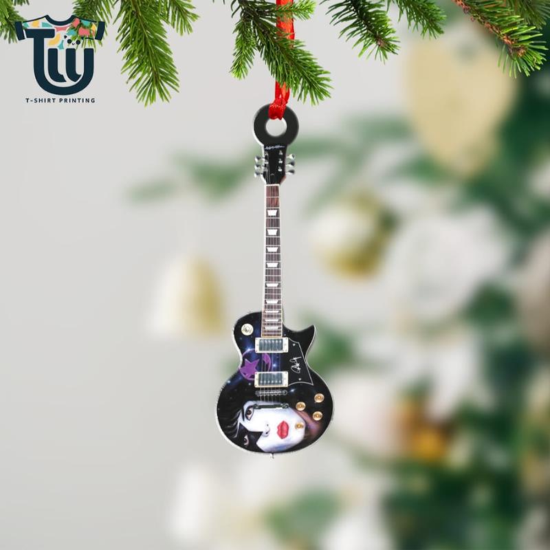 Kiss Band Guitar Acrylic Ornament