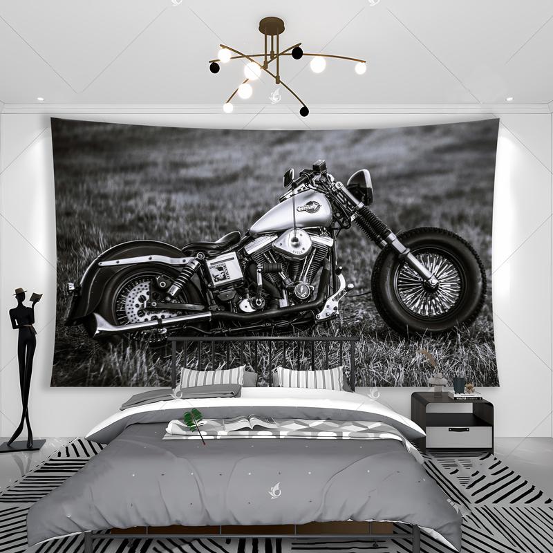 Wild West Motorcycle Tapestry Banner Flags Cool Sports And Travel Style Room Wall Hanging Decoration tapestry for bedroom Table