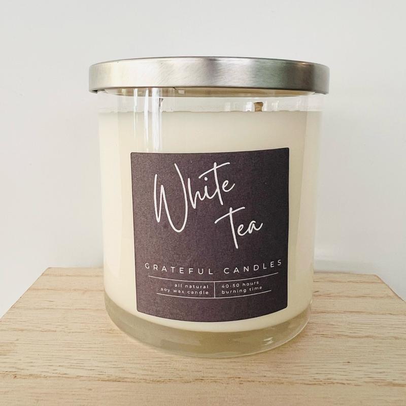 White tea candle