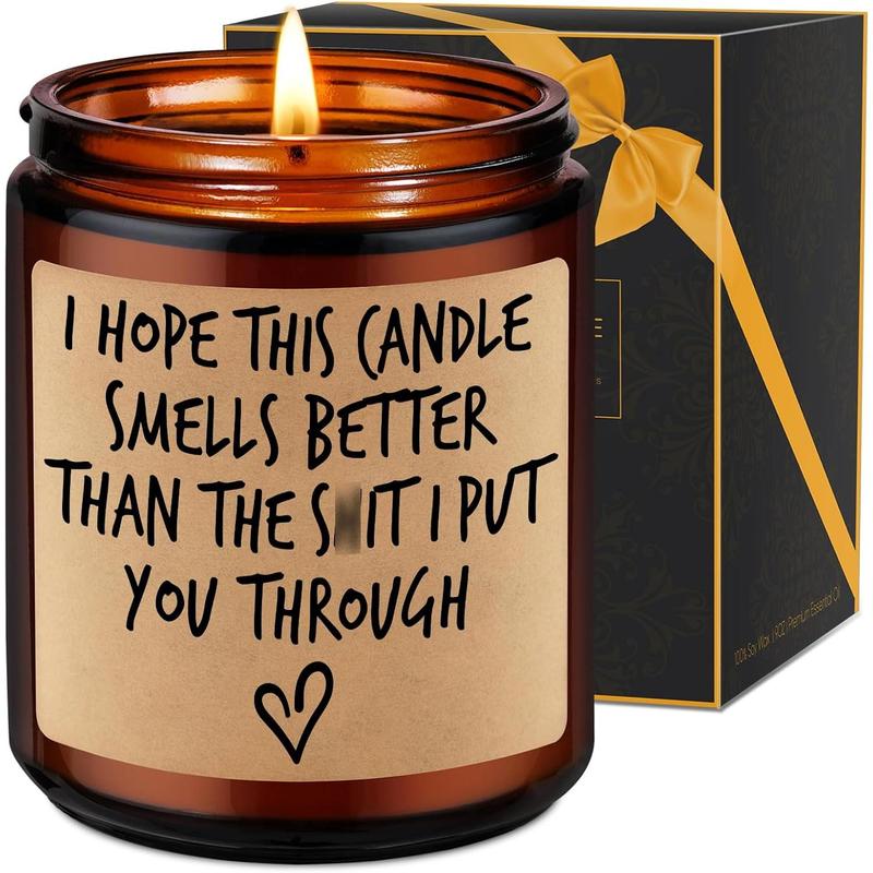 Candle, I'm Sorry, I Love You Gifts for Her Him, Gifts for Wife, Mom Gifts, Grandma Girlfriend Wife Birthday Gifts - Christmas Funny Gifts for Women Men Dad Husband Boyfriend Grandpa