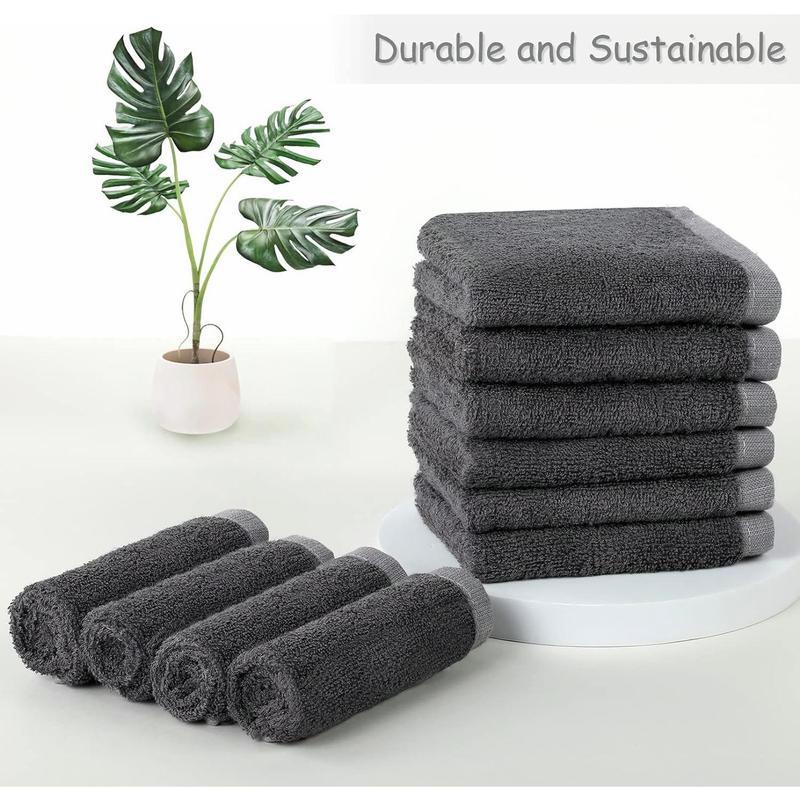 10 pack luxury washcloths towel set-10 ''x 10''! Ideal for hotels, hotels and more. Multi-purpose fingertip towels & face cloths.