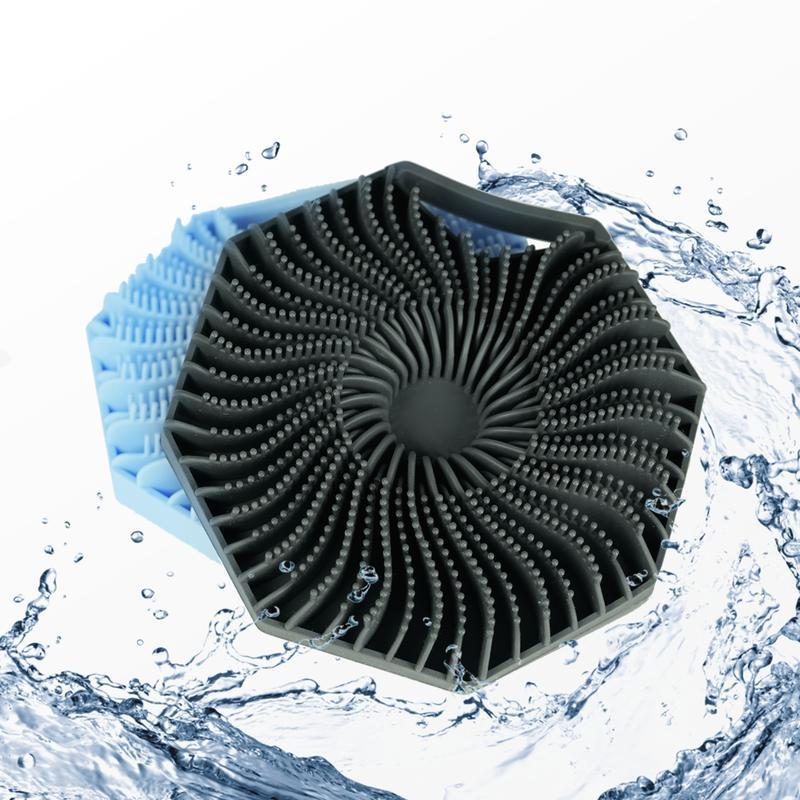 Sud Body Scrubber,Antimicrobial Silicone Body Scrubber, Exfoliating for Sensitive Skin, Bath & Shower Body Brush, Shower Accessories Hand Personal