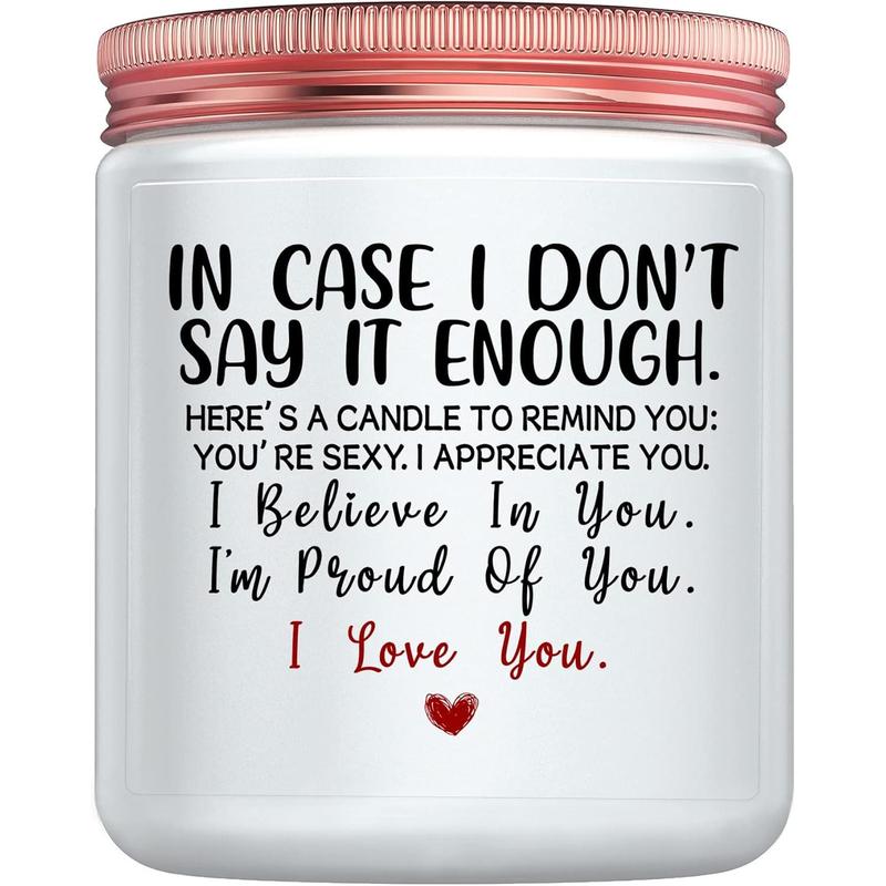 Gifts for Her Girlfriend Anniversary I Love You Gifts for Him Birthday Mothers Father's Day Christmas Valentine's Day Gifts for Wife from Husband Boyfriend Romantic Engagement Candle