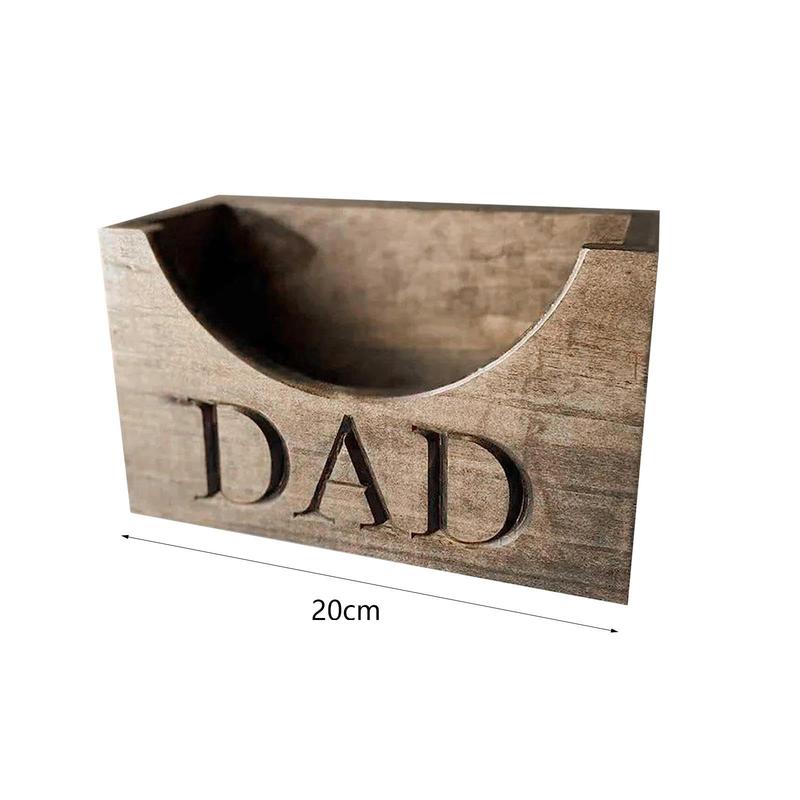 Wooden Dad Hat Holder Box Hat Display Stand from Wife Baseball Hat Storage Rack Cap Organizer for Boyfriend Decor Gift Room Shelf