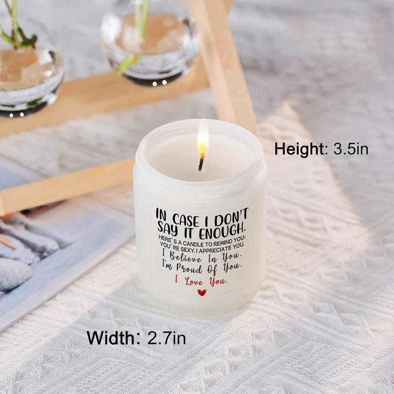 Gifts for Her Girlfriend Anniversary I Love You Gifts for Him Birthday Mothers Father's Day Christmas Valentine's Day Gifts for Wife from Husband Boyfriend Romantic Engagement Candle