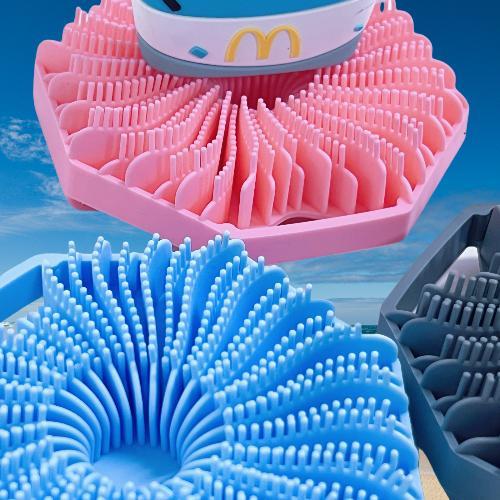 Sud Body Scrubber,Antimicrobial Silicone Body Scrubber, Exfoliating for Sensitive Skin, Bath & Shower Body Brush, Shower Accessories Hand Personal