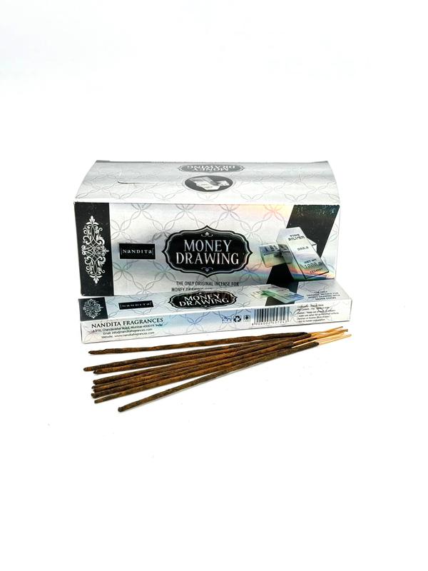 Nandita Money Drawing incense Sticks 15g * 1 Dozen Aroma Pack Household Scented Perfume Scent Freshener Fragrance