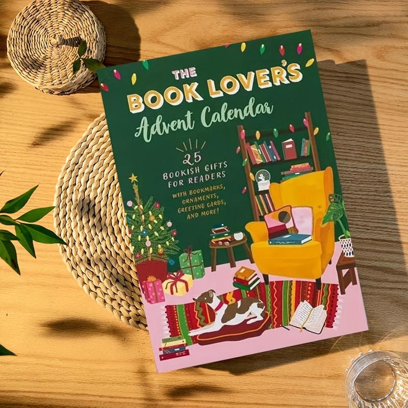 The Book Lovers' Advent Calendar, 1 Count Christmas Themed Countdown Gift, Holiday Decorations for Christmas, Gift for Bookworms