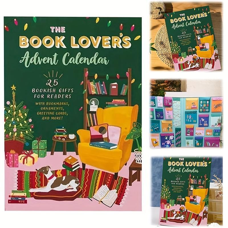 The Book Lovers' Advent Calendar, 1 Count Christmas Themed Countdown Gift, Holiday Decorations for Christmas, Gift for Bookworms