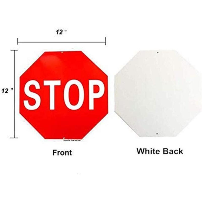 Stop Sign, Street Traffic Warning Reflective Signs, 12