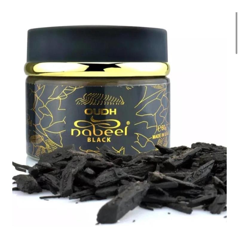 Nabeel Black Bakhoor Oud Jar - 60g