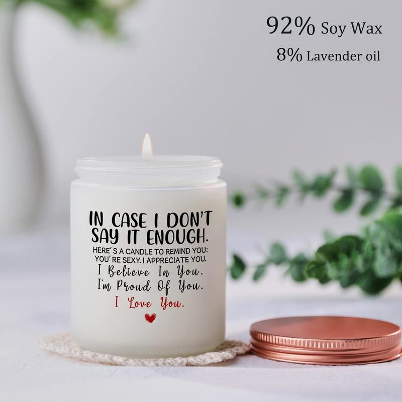 Gifts for Her Girlfriend Anniversary I Love You Gifts for Him Birthday Mothers Father's Day Christmas Valentine's Day Gifts for Wife from Husband Boyfriend Romantic Engagement Candle