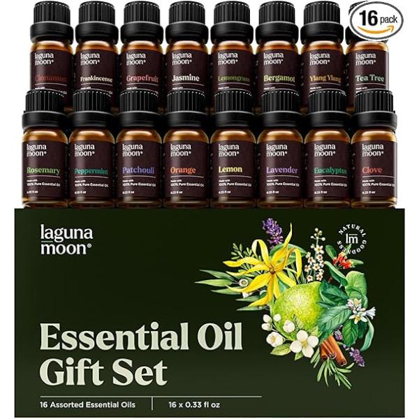 16 Pcs Premium Grade Home Essentials Oils - for Diffusers, Fragrance, Scents for Candle Making, Soap, Slime - EssentialOils for Aromatherapy Aromatherapy Essential tea tree