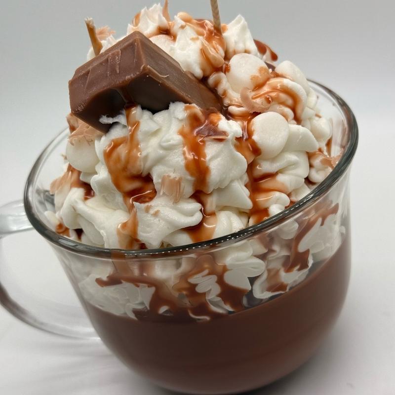 Whipped Hot Chocolate Explosion Candle, Dessert Candle, Hot Cocoa Candle, Scented Candle capri blue